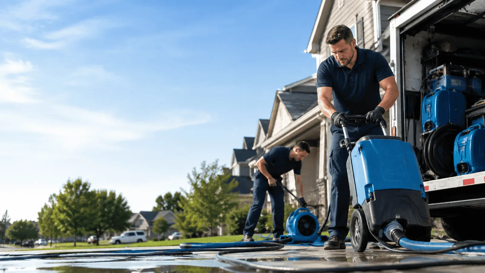 Pipe Leak Detection & Cleanup being performed in Hawkinsville, GA